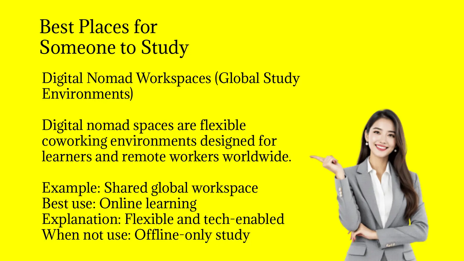 Best Places for Someone to Study