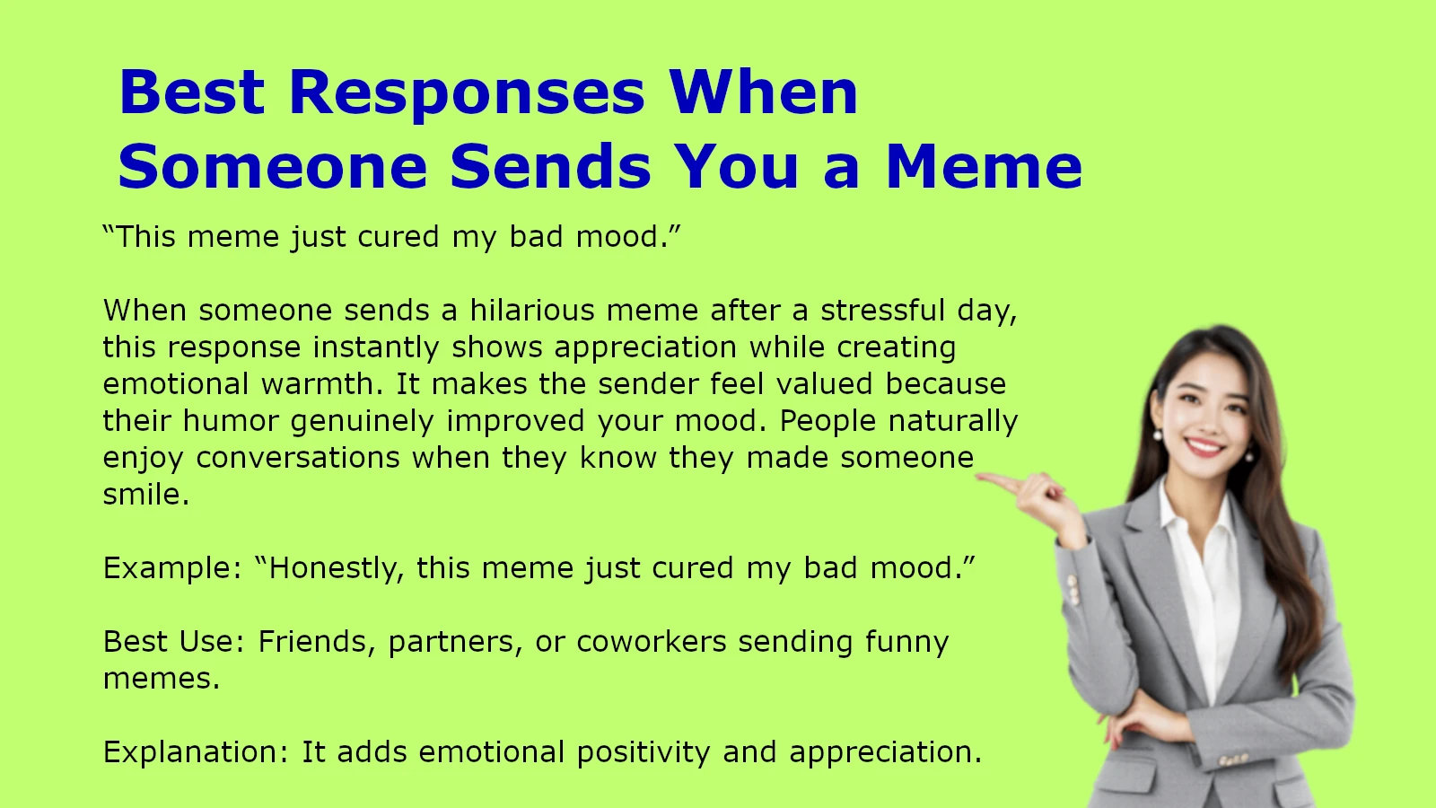 Best Responses When Someone Sends You a Meme