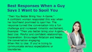 Best Responses When a Guy Says I Want to Spoil You