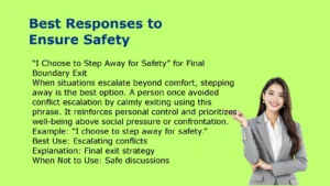 Best Responses to Ensure Safety