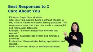 Best Responses to I Care About You