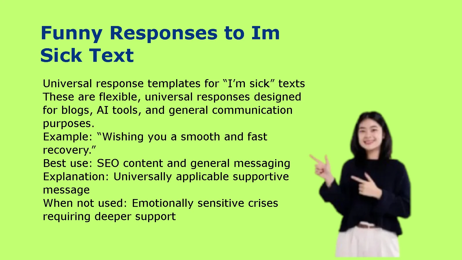 Funny Responses to Im Sick Text