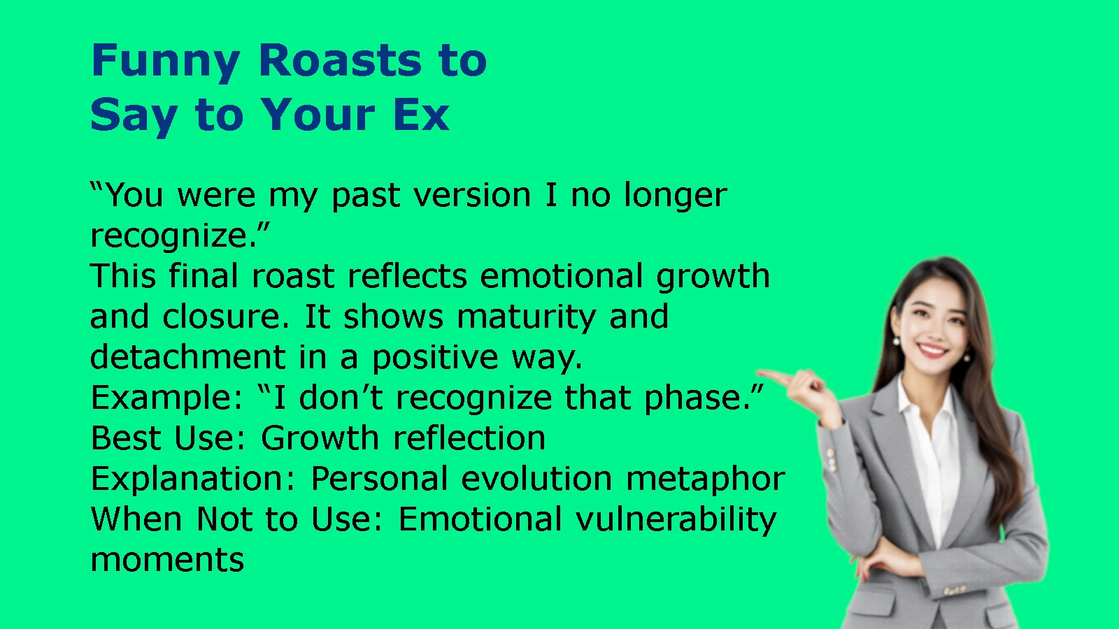 Funny Roasts to Say to Your Ex