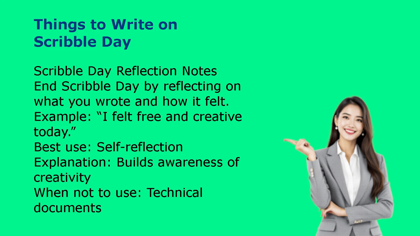 Things to Write on Scribble Day