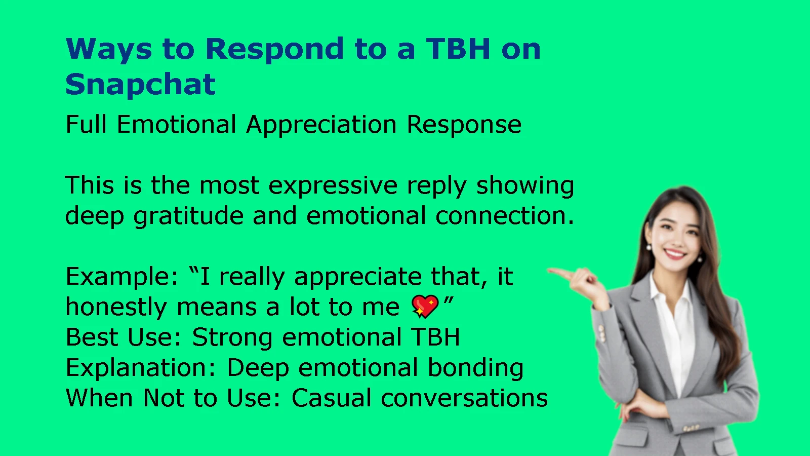 Ways to Respond to a TBH on Snapchat