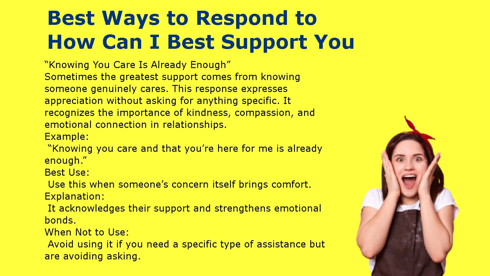 Best Ways to Respond to How Can I Best Support You