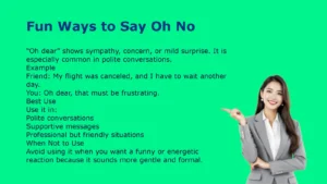 Fun Ways to Say Oh No