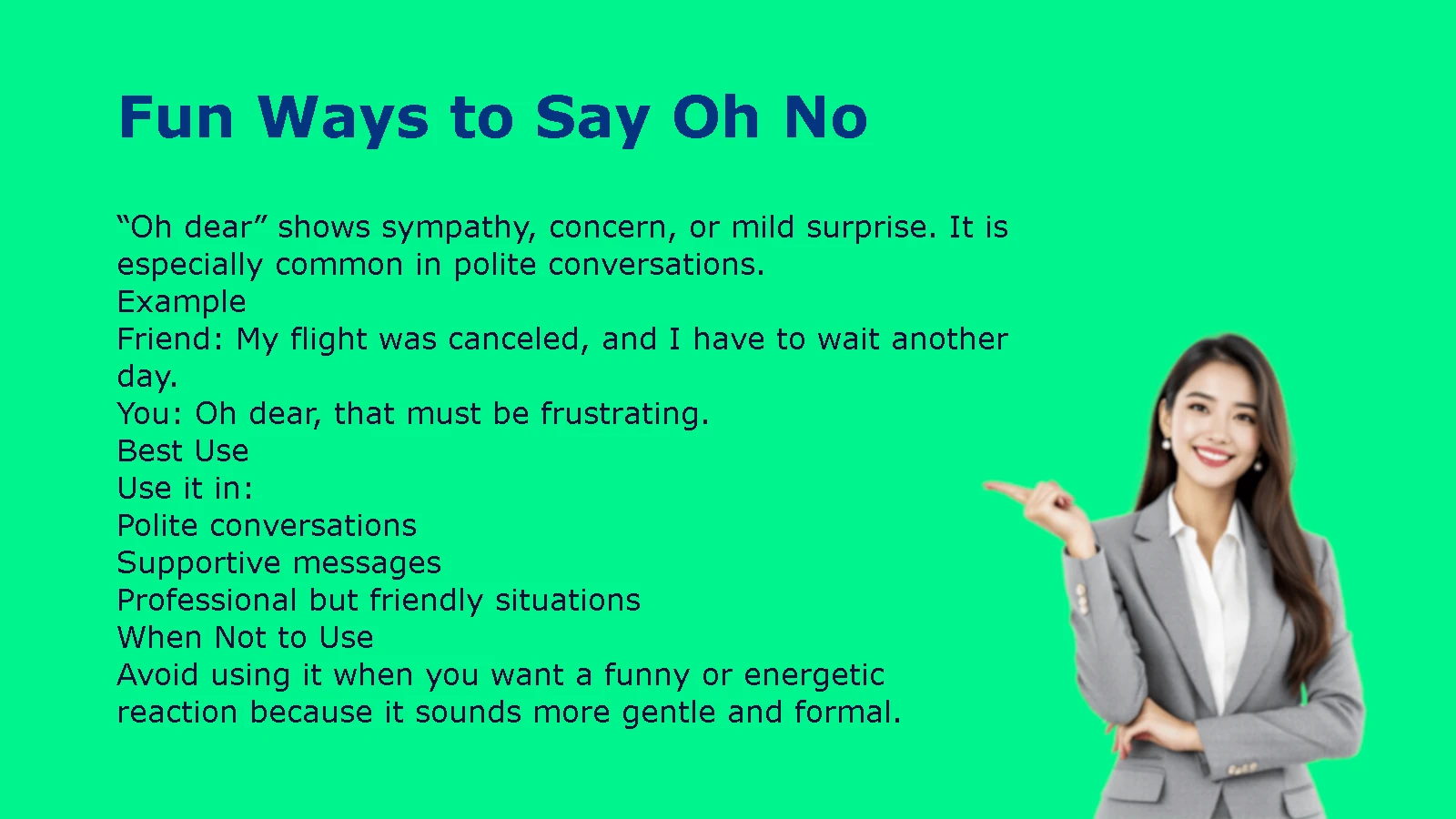 Fun Ways to Say Oh No