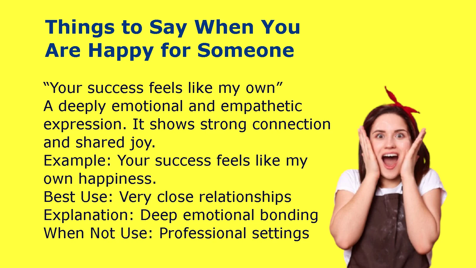 Things to Say When You Are Happy for Someone