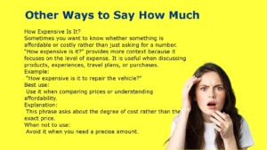 Other Ways to Say How Much